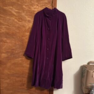 Vintage velvet oversized coat